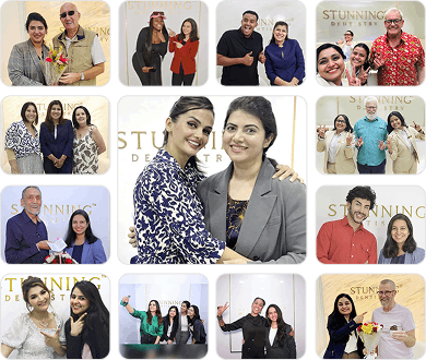 Happy clients collage